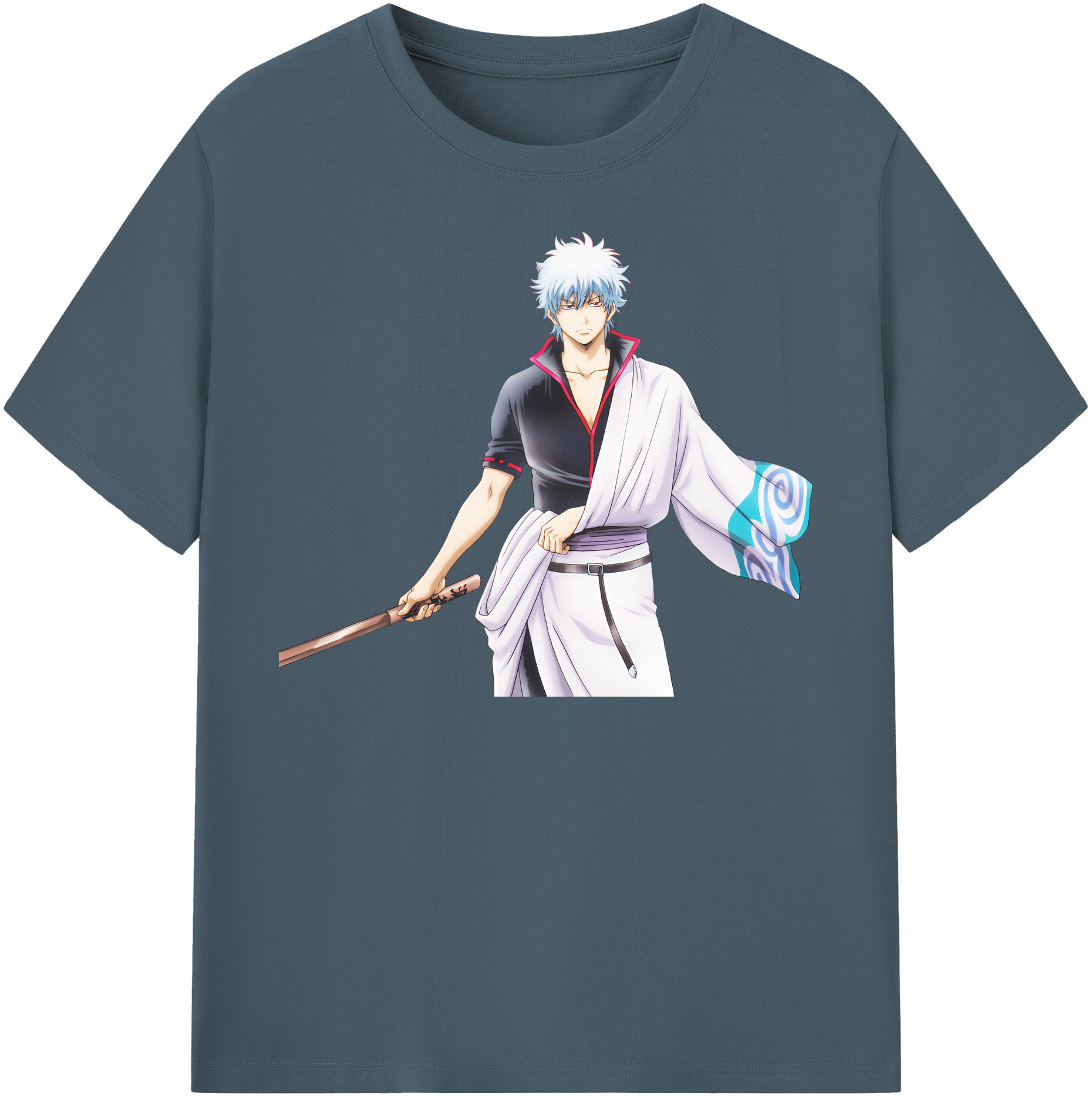 （画像用） ぎんたま 坂田銀時（さかたぎんとき） 神楽 志村新八（しむら しんぱち） GINTAMA Sakata Gintoki Kagura Shimura Shinpachi 綿100％半袖Tシャツ（フロントプリント）